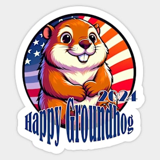 Only groundhog Sticker